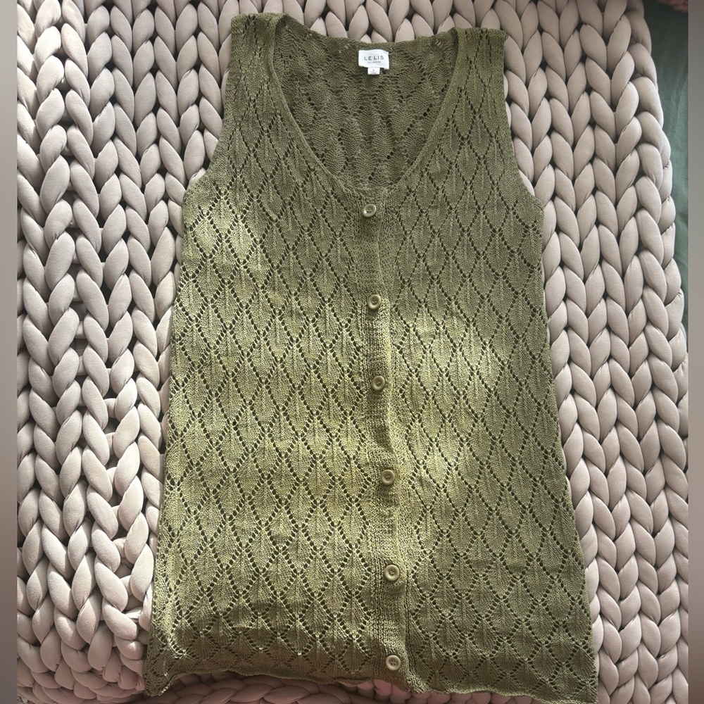 Le Lis Olive Knit Dress